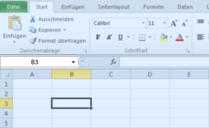 Das Namensfeld in Excel