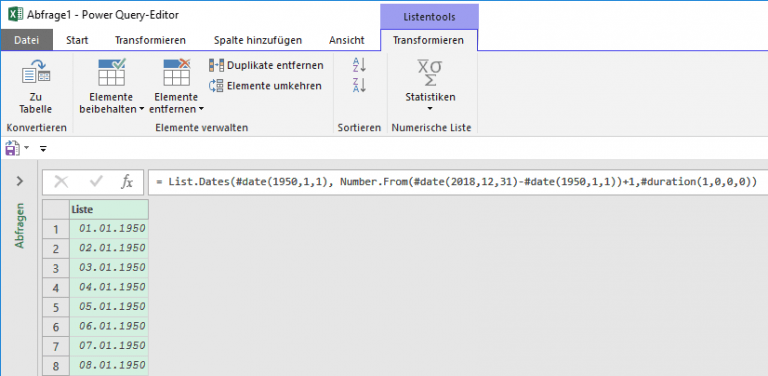 PQ: Wie viele Montage hat ein Jahr?  Excel ist sexy!